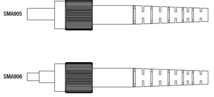 SMA 906 with Metal Ferrule Fiber Optical Connector