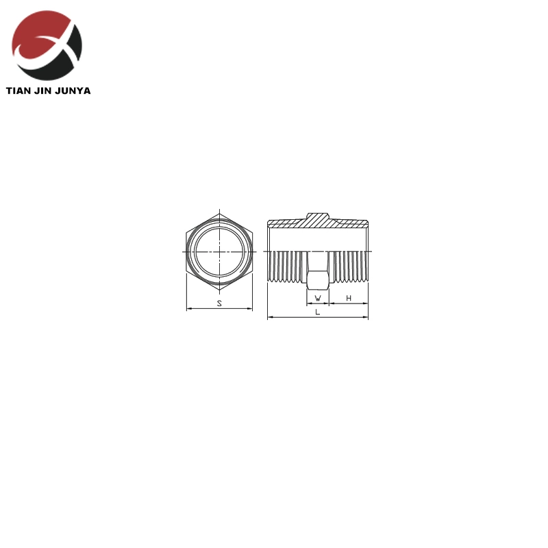 Investment Casting Body Parts Lost Wax Casting Parts Hexagon/Reducer Hex Nipple 1/8-4 Inch Joint Connector Plumbing Pipe Fittings Stainless Steel