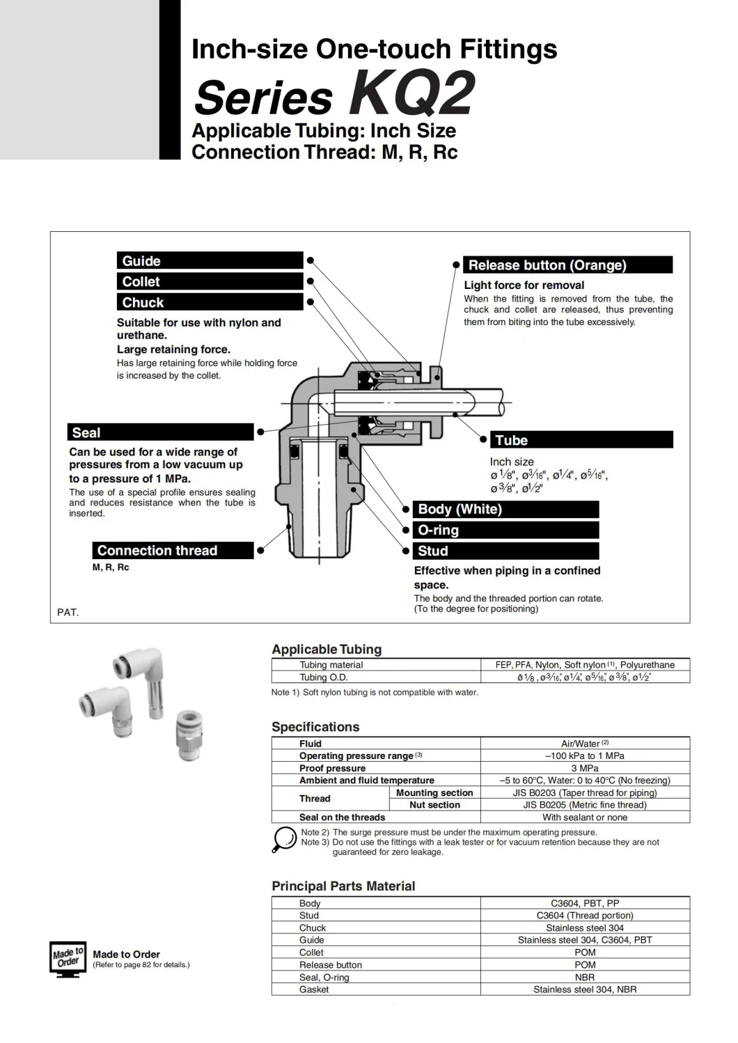 Quick Change Connector Spigot Reducer Kq2r Series Straight Pipe to Pipe Adapter